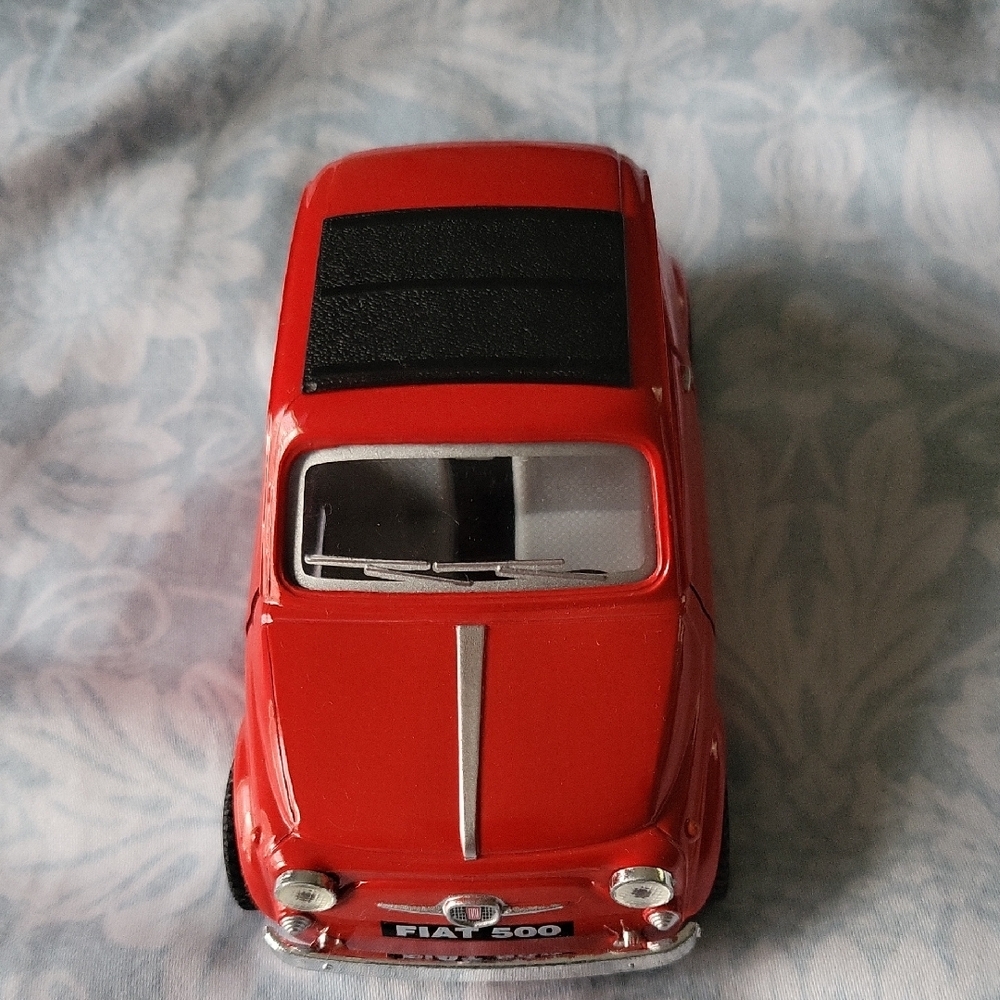 Red and Black Vintage Die-Cast Toy Cars